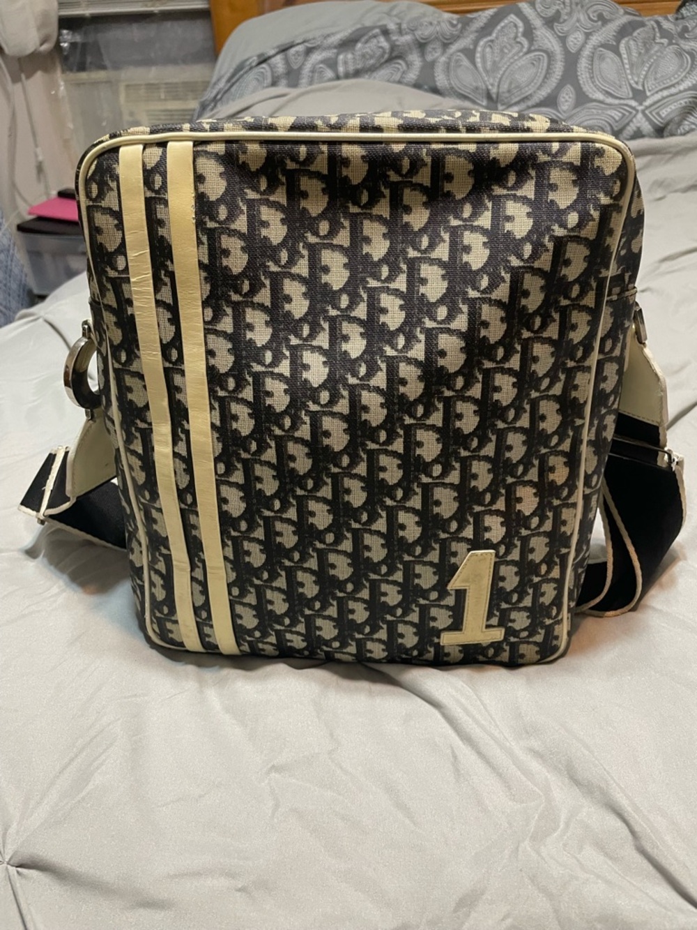 Christian Dior Trotter Canvass Crossbody Bag